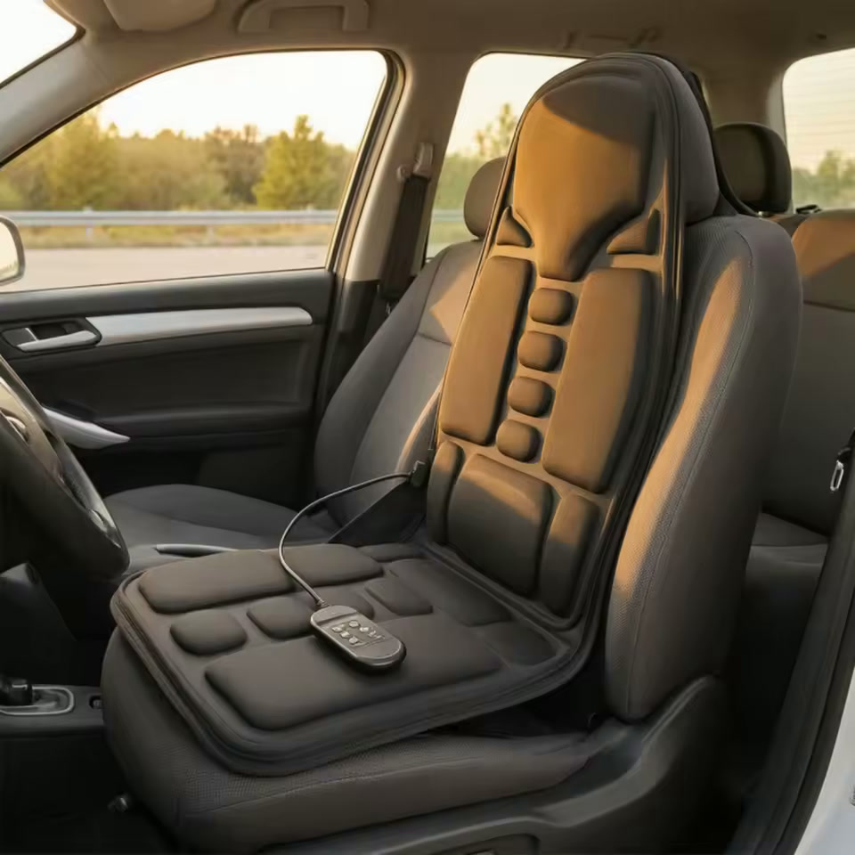 Avenwell heated massage cushion fitted on a car seat